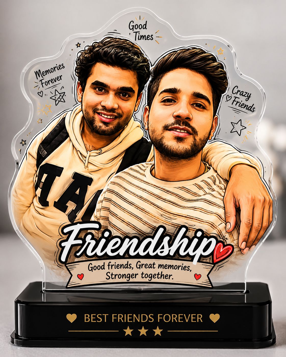 Best Friends Forever Custom Caricature